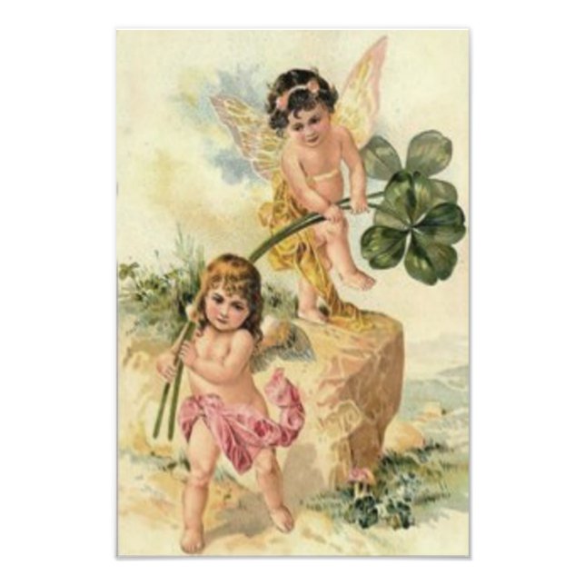 Fairy Four Leaf Clover Fey Photo Print (Front)