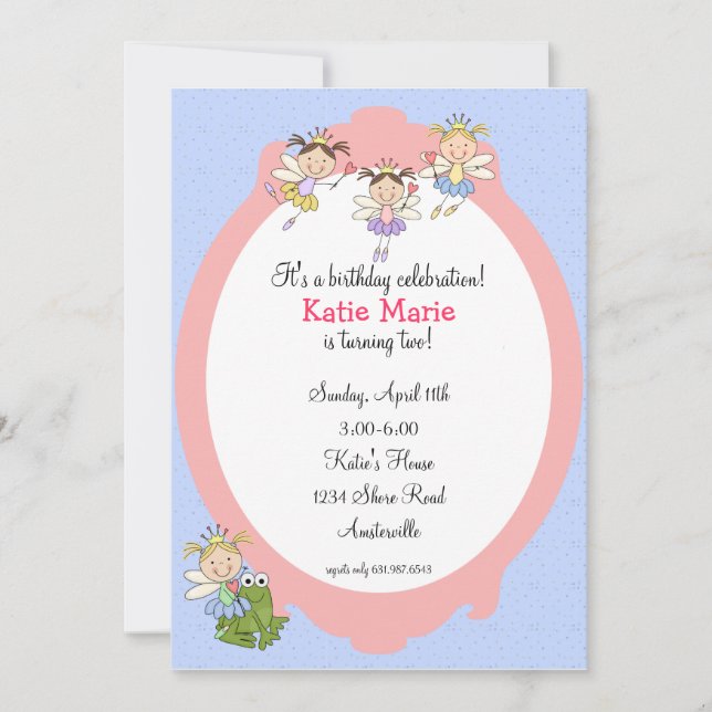 Fairy Friends Invitation (Front)