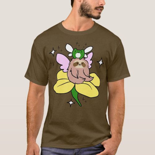 Fairy Frog and Sloth T_Shirt