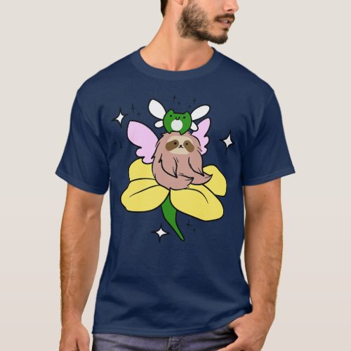 Fairy Frog and Sloth T_Shirt