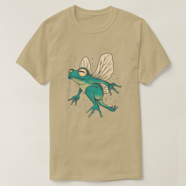 Fairy Frog With Wings T-Shirt (Design Front)