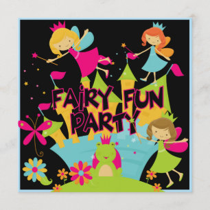 Fairy Fun Customized Birthday Invitations