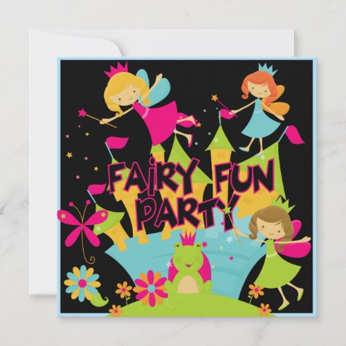 Fairy Fun Customized Birthday Invitations