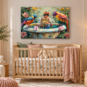 Fairy Garden Acrylic Wall Art 36x24