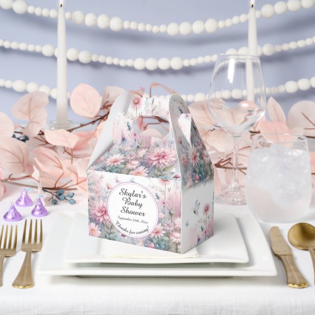 Fairy Garden Baby Shower Favor Boxes (Wedding)