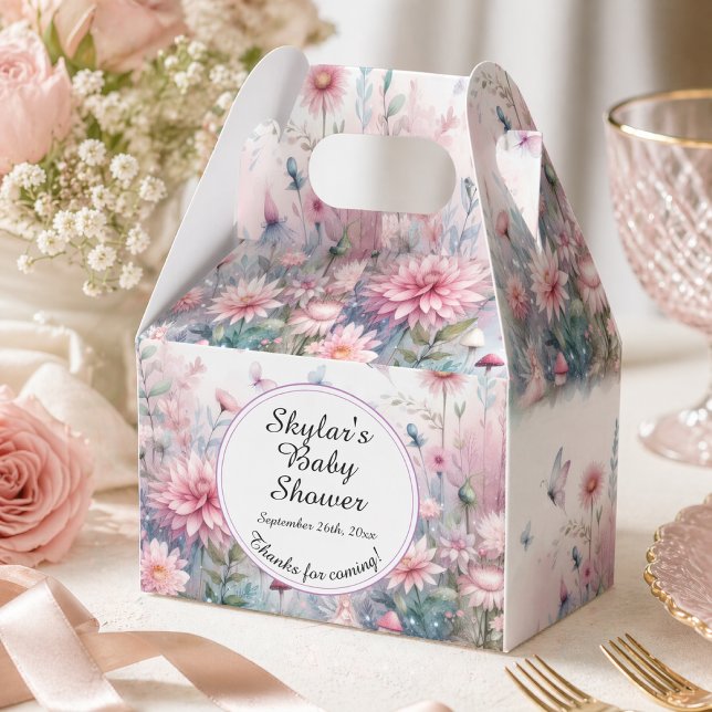 Fairy Garden Baby Shower Favor Boxes (Creator Uploaded)