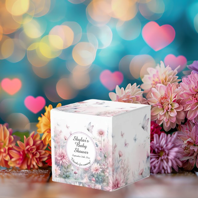 Fairy Garden Baby Shower Favor Boxes (Creator Uploaded)