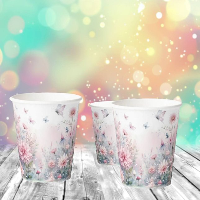 Fairy Garden Baby Shower Paper Cups (Creator Uploaded)