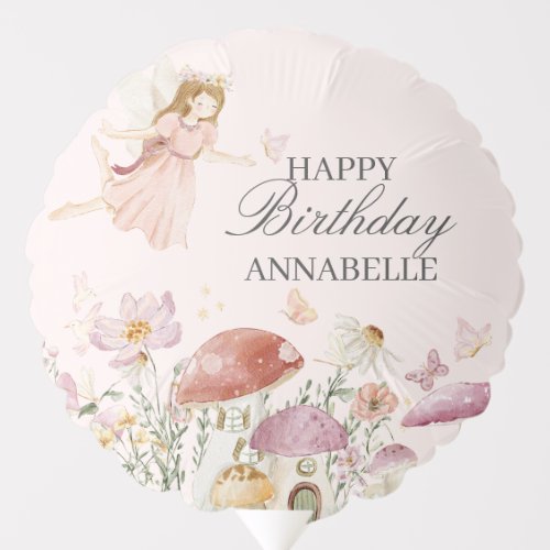 Fairy Garden Birthday Balloon Party Decor Favor