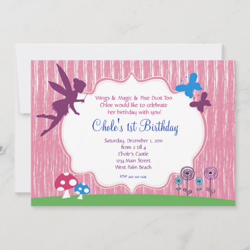 Fairy Garden Birthday Invitation