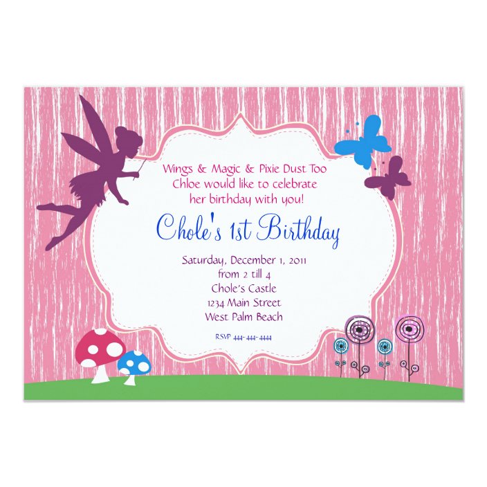 Fairy Garden Birthday Invitation | Zazzle.com