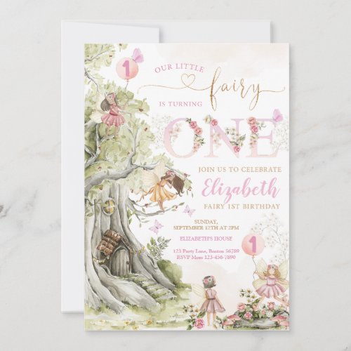 Fairy Garden Birthday  Invitation