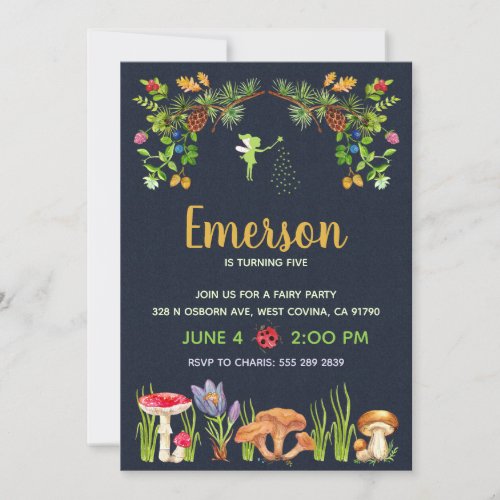 Fairy Garden Birthday Party Invitation