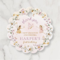 Fairy Garden Birthday Thank You Scalloped