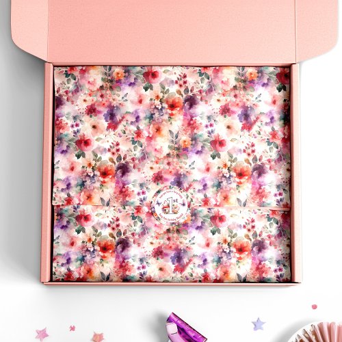 Fairy Garden Birthday Watercolor Floral Fairycore Tissue Paper