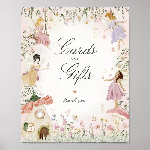 Fairy Garden Cards and Gifts Birthday Party Sign