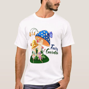 Fairy Garden Cute Magical Mushroom Art T-Shirt