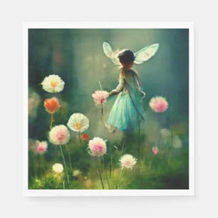 fairy garden decoupage napkins