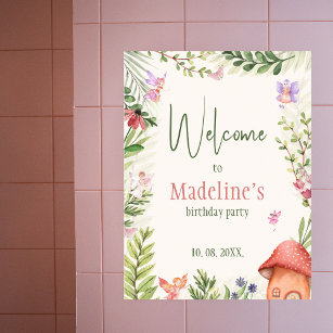 Fairy Garden Enchanted Forest Welcome Sign