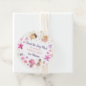 Fairy Garden Floral Birthday Favor Tags | Zazzle