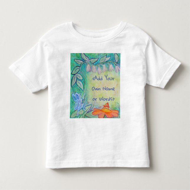 Fairy Garden Flower Fantasy Art Custom T-Shirt (Front)