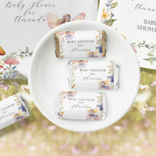 Fairy Garden Flowers Floral Sweet Baby Girl Shower Hershey's Miniatures