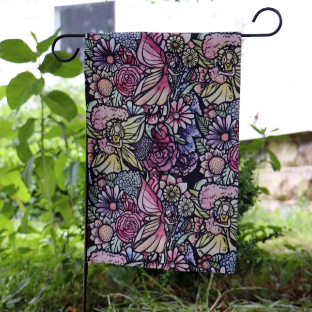 Fairy Garden Gardening Flower Gardens Fairies      Garden Flag (Creator Uploaded)