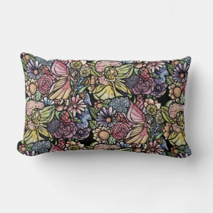 Fairy Garden Gardening Flower Gardens Fairies Lumbar Pillow