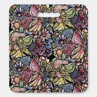 Fairy Garden Gardening Flower Gardens Fairies      Seat Cushion