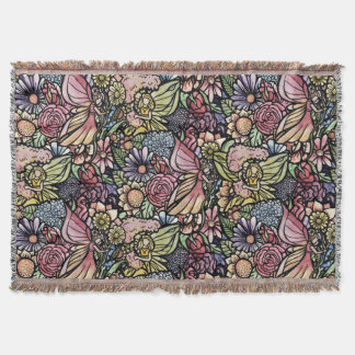 Fairy Garden Gardening      Throw Blanket
