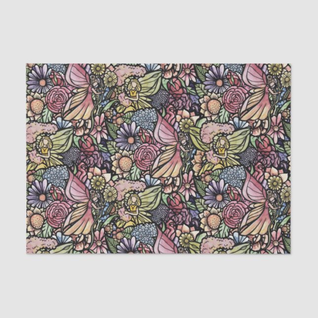 Fairy Garden Gardening      Tissue Paper (Front)