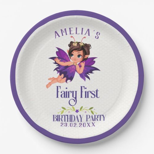Fairy Garden Girls Birthday Whimsical forest Paper Plates