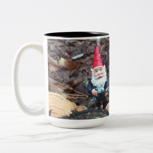 Fairy Garden Gnomes Two_Tone Coffee Mug