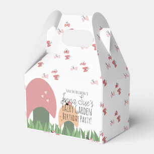 Fairy Garden Mushrooms Ladybugs Butterflies Favor Boxes
