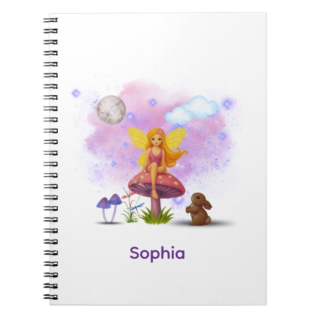 Fairy Garden Notebook Birthday Gift (Front)
