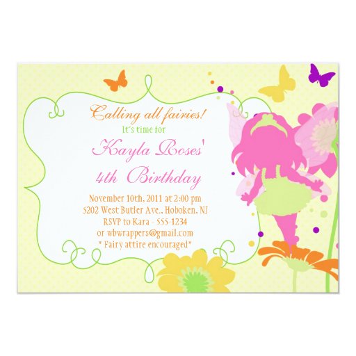 Fairy Garden Birthday Invitations 10