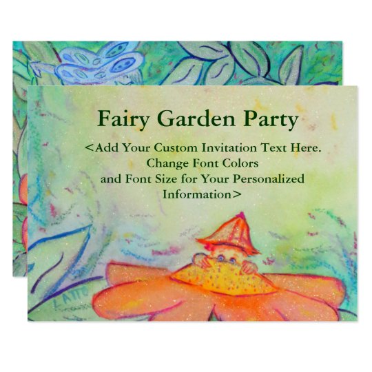 Fairy Garden Party Custom Invites or Invitation | Zazzle.com