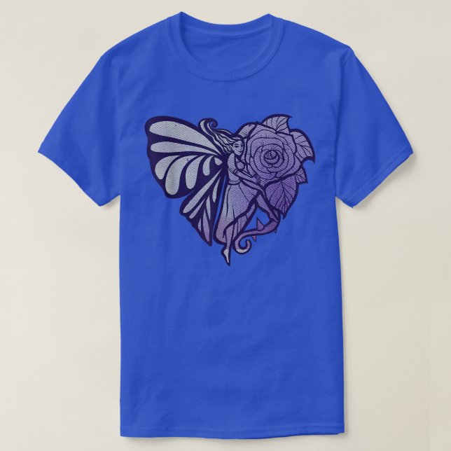 Fairy Garden Rose  T-Shirt (Design Front)