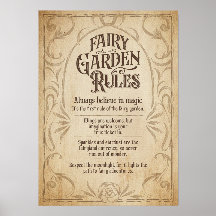 Fairy Garden Rules Sign