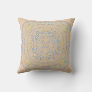 Fairy Garden Rustic Decor Ceiling Tile Design Throw Pillow
