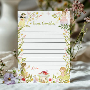 Fairy Garden Time Capsule Note Message Card