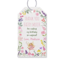 Fairy Garden Wildflower Birthday Gift Tags