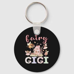Fairy Gigi Magical Floral Funny Birthday Girl Fair Keychain