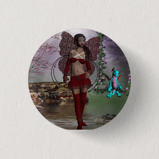fairy girl badge button