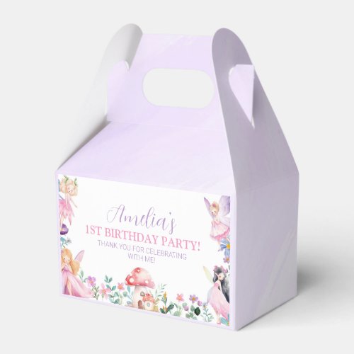 Fairy Girl Birthday Favor Box