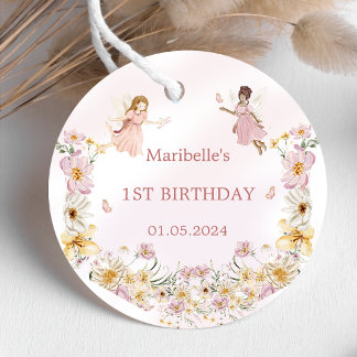 Fairy Girl Birthday Party Favor Tags