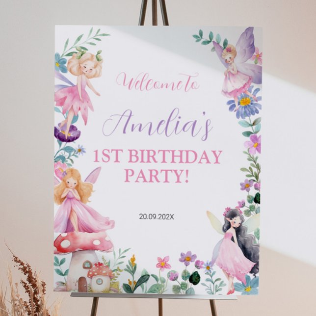 Fairy Girl Birthday Welcome Sign (Creator Uploaded)