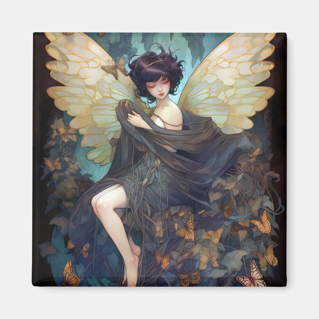 Fairy Girl Fantasy Art Magnet (Front)