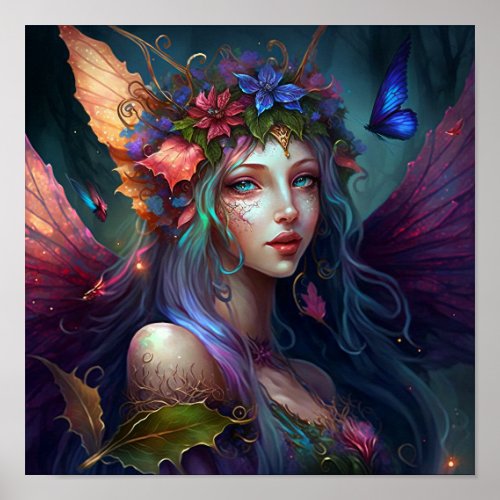Fairy Girl Fantasy Art Poster