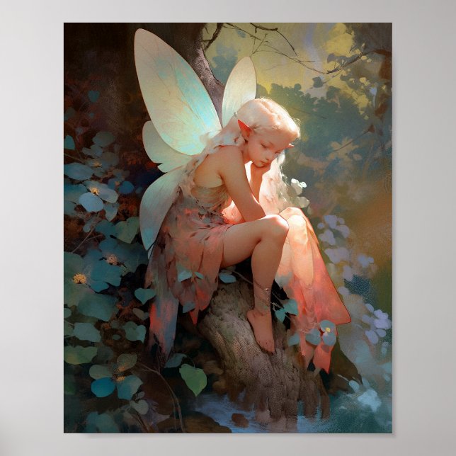 Fairy Girl Fantasy Art Poster (Front)